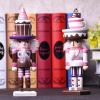 LUOZZY Christmas Nutcracker Figures Dessert Hat Nutcracker Soldier Christmas Decor Xmas Nutcracker Ornaments 10 Inch (Brown) view 3