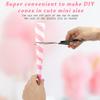 Outamateur Cotton Candy Cone 90PCS Multicolor Cotton Candy Paper Cones for Candy Floss Making in Birthday,Parties,Festivals (Pink/White) view 3