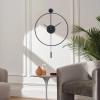 YISITEONE Classical Large Decorative Wall Clock with Pendulum, Modern Non-Ticking Silent Metal Wall Clocks for Living Room, Bedroom, Study, Office,20 view 4