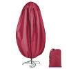 UUHUKP Upright Christmas Tree Storage Bag,7.5 FT Christmas Tree Cover Oxford Cloth Material for Extra Durability Keep Your Fake Tree Assembled Fits 5 to 7.5 Foot Tree Cover Bag, Red, 89x190CM view 1