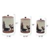 BLACK FOREST DECOR Timberland Moose & Bear Ceramic Canisters (Set of 3)  Rustic Kitchen Storage with Rubber-Sealed Lids, 7.15", 6.15", 5.15" Dia view 2