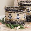 BLACK FOREST DECOR Anchor Braided Utility Basket - Medium view 1