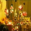 Christmas String Light Window Decoration Hanging Lights Santa Claus Christmas Tree Snowman Reindeer Christams Home Party Ornament Christmas Gift Xmas One Set 8 Pieces view 2