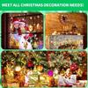 Christmas String Light Window Decoration Hanging Lights Santa Claus Christmas Tree Snowman Reindeer Christams Home Party Ornament Christmas Gift Xmas One Set 8 Pieces view 4