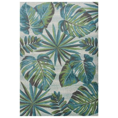 BLACK FOREST DECOR Palm Reef Green Rug - 3 x 5