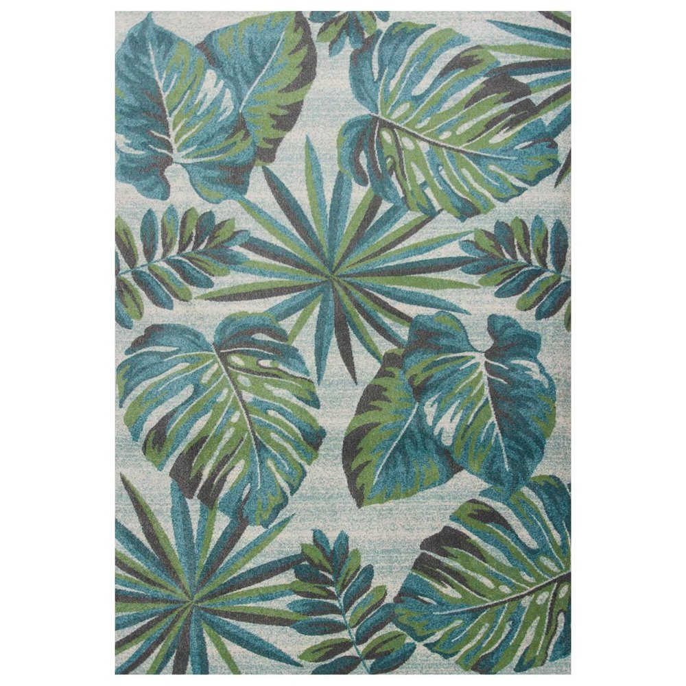 BLACK FOREST DECOR Palm Reef Green Rug - 3 x 5