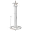 BLACK FOREST DECOR Sanibel Starfish Paper Towel Holder  White Metal Nautical Kitchen Decor, 6.25" Dia. x 15" H view 2