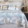 BLACK FOREST DECOR Seascape Coral Quilt Bed Set - King view 1