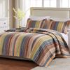 BLACK FOREST DECOR Sandy Beach Stripe 2-Piece Quilt Bed Set - Twin view 1
