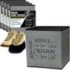 Life Charge Shoe Covers Box - Real Estate Agent Supplies Asking Guests to Please Cover Shoes - Disposable Shoe Bootie Holder For Realtor Listings & Open Houses - Indoor Use | 5 Pack Grey & Black view 1