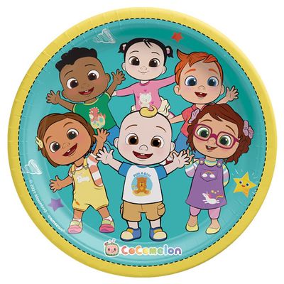 Cocomelon Party Plates - 9" - Fun & Colorful Design Tableware, Perfect For Birthdays, Themed Celebrations & More - Pack Of 8