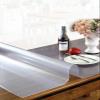 1.5mm Thick 30x50 Inch Clear Desk Pad, PVC Table Cover Protector Table Pad Transparent Mat for Coffee Table, Writing Desk, Office Desk, End Table/Night Stand view 1