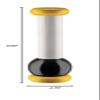 Alessi Salt, Pepper and Spice Grinder in Beech-Wood, Yellow, Black and White 100 Values Collection, One Size view 2