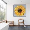 Cuadros impresos en lienzo de girasoles amarillos carteles e impresiones modernos arte de pared para la decoracin del hogar de la sala de estar 60x60cm sin marco view 1