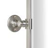 Farmhouse Pivot Rectangle Bathroom Mirror Brushed Nickel Metal Framed Tilting Beveled Vanity Mirrors for Wall, Overall 23.91 x 30 inches (Mirrror 20 x 30 inches) view 4