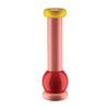 Alessi MP0210 Salt, Pepper and Spice Grinder in Beech-Wood, 100 Values Collection, Pink,red,Yellow view 1
