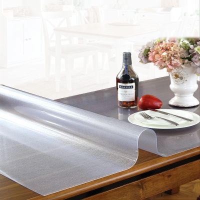 HQYG Custom 1.5mm Thick 20x48 Inch PVC Desk Cover, Protector Pad for Writing Desk