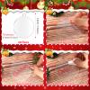 100 Pieces Clear Acrylic Ornament Blanks Bulk 3 Inch Acrylic Discs Ornament Hanging Ornaments Blank for Christmas Tree DIY Crafts(Round) view 3