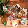 100 Pieces Clear Acrylic Ornament Blanks Bulk 3 Inch Acrylic Discs Ornament Hanging Ornaments Blank for Christmas Tree DIY Crafts(Round) view 4