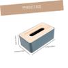 2pcs Decorative Napkin Tissue Wood Lid Elegant Tissue Holder for Home Decor Organizer for Living Room Office and Bathroom Use view 2