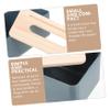 2pcs Decorative Napkin Tissue Wood Lid Elegant Tissue Holder for Home Decor Organizer for Living Room Office and Bathroom Use view 3