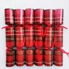 Christmas Cracker Set of 6pcs 10 inch Plaid Design, Christmas Dinner Traditional Celebration, Santa Claus Father Christmas (Plaid) view 1