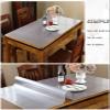 HQYG 1.5mm Clear Desk Cover Protector, 22x44 Inch Clear Desk Cover, Rectangular Vinyl Desk Pad, PVC Plastic Table Cover for Office, Dresser, Night Stand, Computer & Writing Desk Tabletop view 3