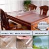 HQYG 1.5mm Clear Desk Cover Protector, 22x44 Inch Clear Desk Cover, Rectangular Vinyl Desk Pad, PVC Plastic Table Cover for Office, Dresser, Night Stand, Computer & Writing Desk Tabletop view 4