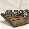 DECOMIL - Challenge Coin Holder, 4 Row Coin Display Case, Coin Display Stand with Armed Forces Emblem Engraved, Army view 2