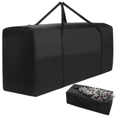 177 Gallon Extra Large Waterproof Patio Cushion Storage Bags with Handles & Dual Zippers, Fits up to 12 Ft Trees, Holiday Decorations, Cushions, and Furniture, 68" x 30" x 20"