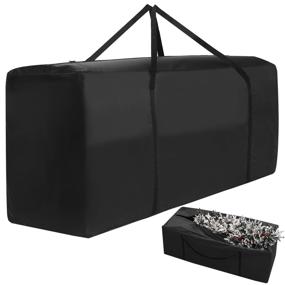 177 Gallon Extra Large Waterproof Patio Cushion Storage Bags with Handles & Dual Zippers, Fits up to 12 Ft Trees, Holiday Decorations, Cushions, and Furniture, 68" x 30" x 20"