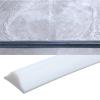 PPGE Shower Threshold Water Guard, Collapsible Bathroom Water Stopper Flood Barrier Rubber Water Dam, Self Adhesive Silicone Stopper Seal Strip Dry and Wet Separation, (Size:500cm,Color:White) view 1
