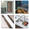 PPGE Shower Threshold Water Guard, Collapsible Bathroom Water Stopper Flood Barrier Rubber Water Dam, Self Adhesive Silicone Stopper Seal Strip Dry and Wet Separation, (Size:400cm,Color:White) view 2