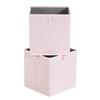 Amazon Basics Collapsible Fabric Storage Cube Organizer Bins - Pack of 6, Peony Pink, 10.5x10.5x11" view 2