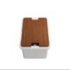 BOCCHI Wooden Cutting Board for Sotto 1359 w/Handles-Sapele Wood, Mahogany view 3