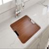 BOCCHI Wooden Cutting Board for Sotto 1359 w/Handles-Sapele Wood, Mahogany view 4