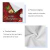 ALAZA Xmas Theme Merry Christmas Golden Bell Snowflake Soft 3 Piece Bath Towels Set for Bathroom Spa Hotel, 1 Bath Towel+ 1 Hand Towel+ 1 Washcloth view 4