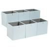 Amazon Basics Collapsible Cube Organizer Bins, Closet Storage Baskets for Shelves with Secure Pull Handle, Foldable Space-Saving, Jade Green, 13x15x13", 6-Pack view 1