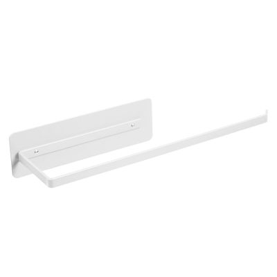 Magnetic Paper Towel Holder,White Towel Bar Rack for Refrigerator BBQ Grills Griddles Toolbox RVs Tailgates,Heavy Duty Strong Magnet Backing,12(L) x 3(H),Fit Most US Paper Roll