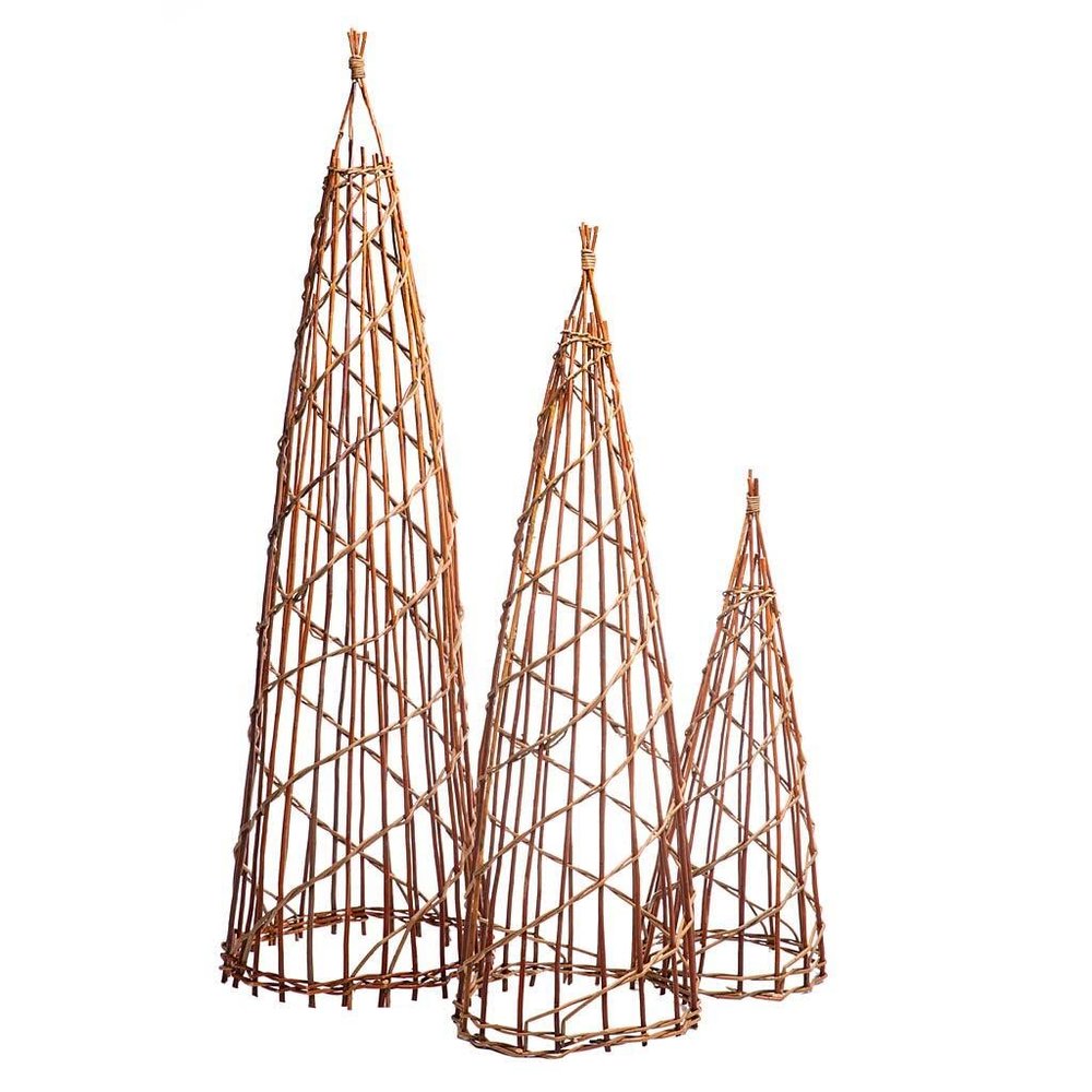 Vivaterra Nested Willow Twig Trees, Set of 3