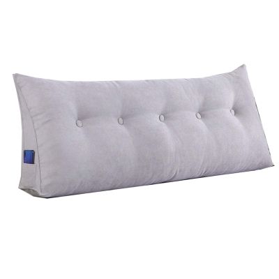 Backrest Pillow for Dorm, Backrest for Bed Sitting Lumbar Support, Triangular Reading Pillow Large, Decorative Body Throw Pillows, with Removable Cover, for Bed Sofa Couch (I 60x50x20cm)