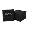 LA HAMMAM 6 Pack 13" 13" Super Soft Turkish Cotton Make Up Removal Towels & Washcloths | Highly Absorbent Towel | Luxury Makeup Remover Reusable Face Cloths | Facial & Skin Care Wash Cloth - Black view 1
