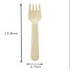 Yamato Bussan Disposable Wooden Forks, 100 Pieces, 6.2 inches (15.8 cm), Prosperity of Commerce, Hygienic, Environmentally Friendly view 3