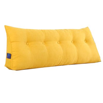 Backrest Pillow for Dorm, Backrest for Bed Sitting Lumbar Support, Triangular Reading Pillow Large, Decorative Body Throw Pillows, with Removable Cover, for Bed Sofa Couch (F 60x50x20cm)