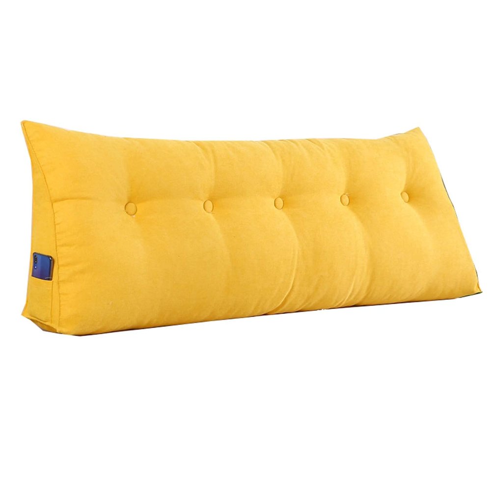 Backrest Pillow for Dorm, Backrest for Bed Sitting Lumbar Support, Triangular Reading Pillow Large, Decorative Body Throw Pillows, with Removable Cover, for Bed Sofa Couch (F 60x50x20cm)