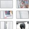 4 Pockets Magazine Rack, Durable Brochure Display Stand, Magazine Holder Newspaper Stand, Silver view 4