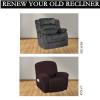 GAMUKAI Super Stretch Recliner Cover  Form-Fitted Non-Slip Slipcover for Standard/Large Recliners & Reclining Couches | Soft Thick Fabric | Machine Washable (Brown) view 4