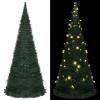 Tidyard Pop Up Christmas Tree, Pre-Lit 7ft Collapsible Artificial PVC Tree with 200 LED Lights, Indoor Outdoor Holiday Decoration for Living Room Garden Party view 1