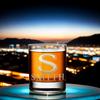 10.25 oz Custom Whiskey Glass - Script Monogram Initial and Name - Personalized Etched Bourbon Glasses - Old Fashioned Rocks Cocktail Glass - Gift for Men view 4