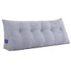 Backrest Pillow for Dorm, Backrest for Bed Sitting Lumbar Support, Triangular Reading Pillow Large, Decorative Body Throw Pillows, with Removable Cover, for Bed Sofa Couch (B 90x50x20cm) view 1